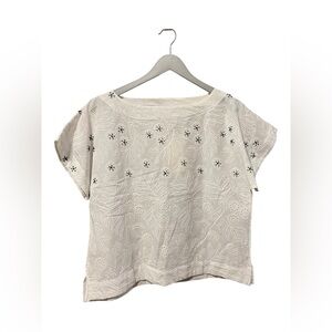 Solitaire Embroidered Beaded Blouse – Medium